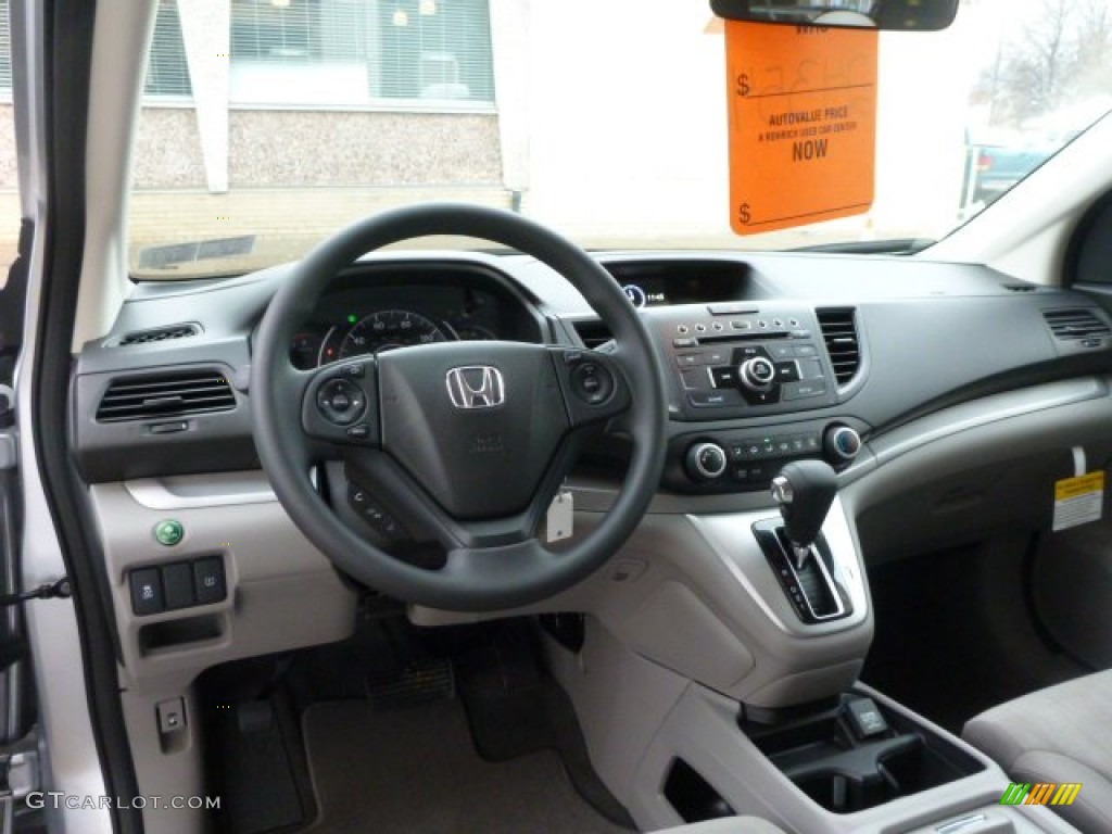 2014 CR-V LX AWD - Alabaster Silver Metallic / Gray photo #12