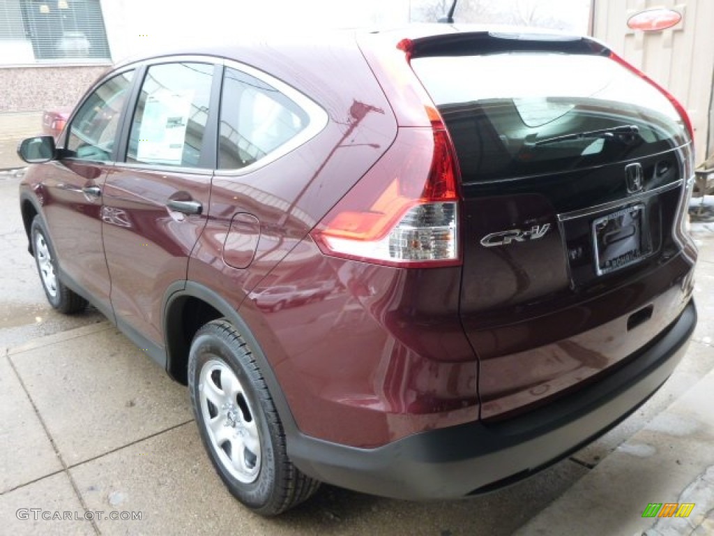 2014 CR-V LX AWD - Basque Red Pearl II / Gray photo #3