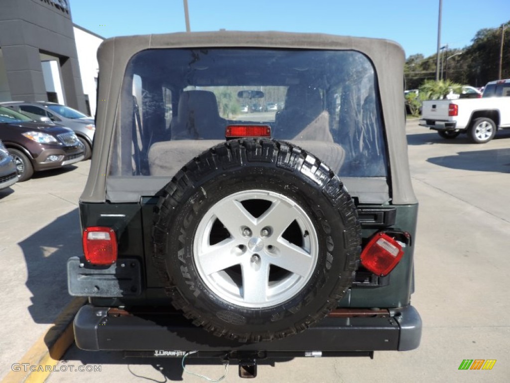 2004 Wrangler SE 4x4 - Electric Lime Green Pearl / Khaki photo #3