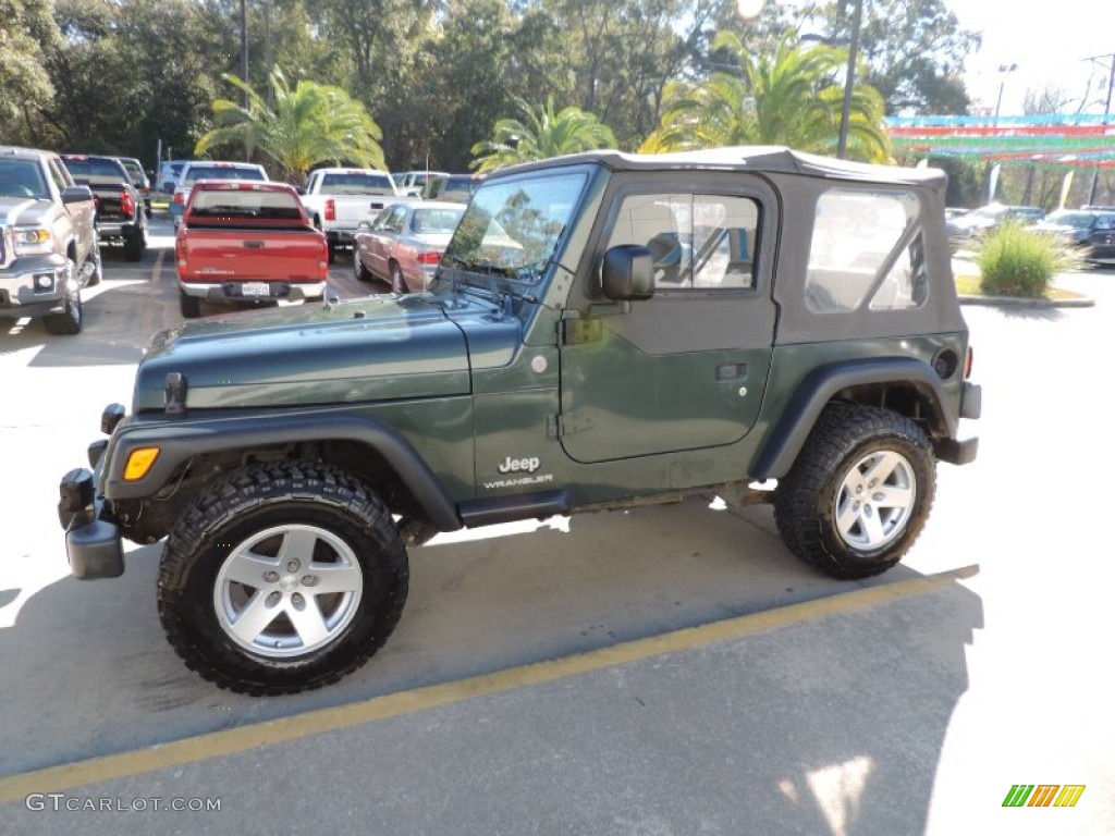 2004 Wrangler SE 4x4 - Electric Lime Green Pearl / Khaki photo #5