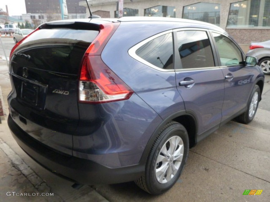 2014 CR-V EX-L AWD - Twilight Blue Metallic / Gray photo #5