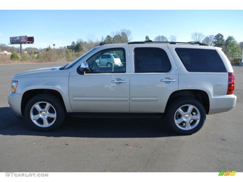 2013 Tahoe LT 4x4 - Champagne Silver Metallic / Light Cashmere/Dark Cashmere photo #3