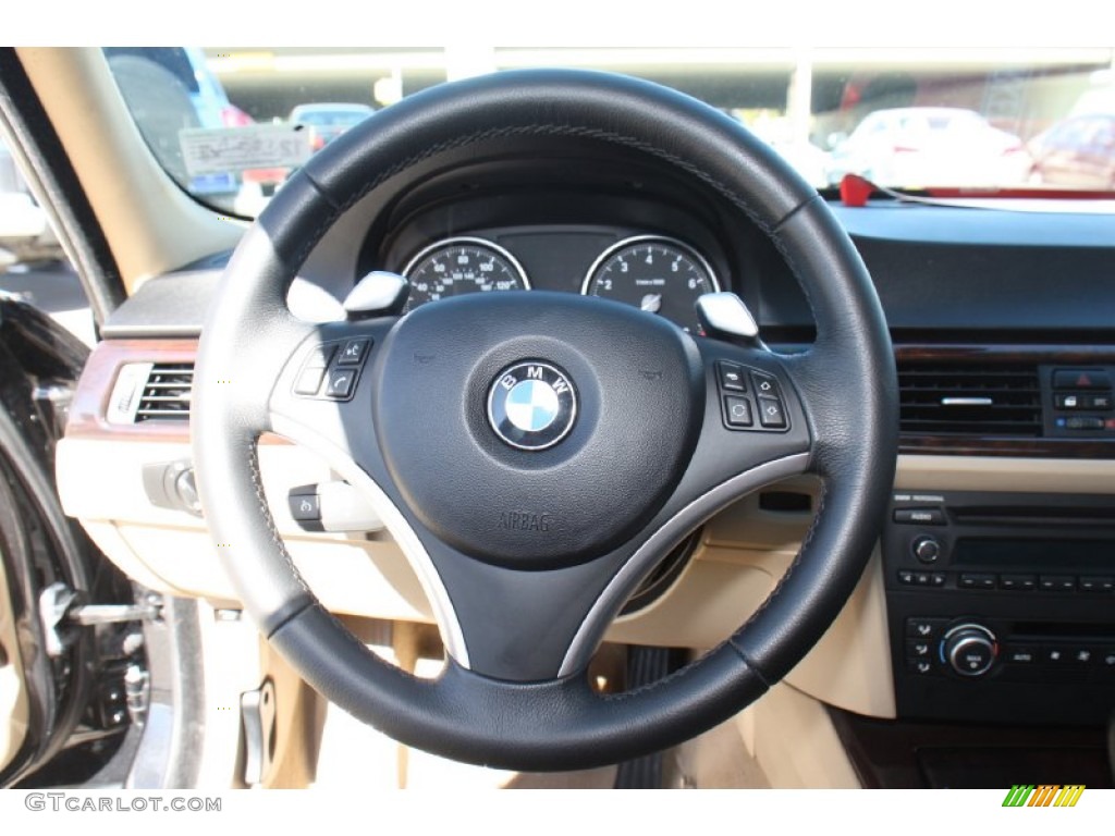 2008 3 Series 335i Sedan - Black Sapphire Metallic / Beige photo #20