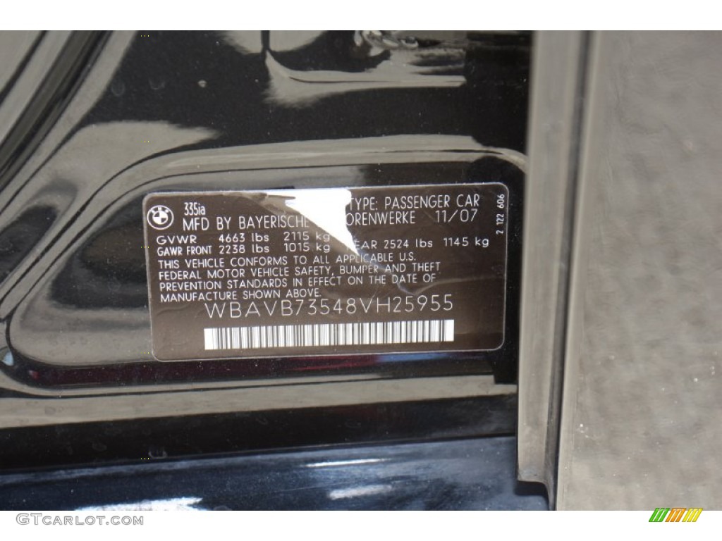 2008 3 Series 335i Sedan - Black Sapphire Metallic / Beige photo #36