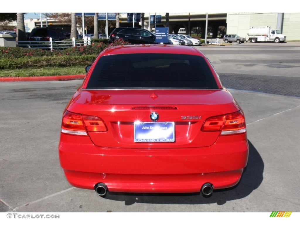 2010 3 Series 335i Convertible - Crimson Red / Saddle Brown Dakota Leather photo #4