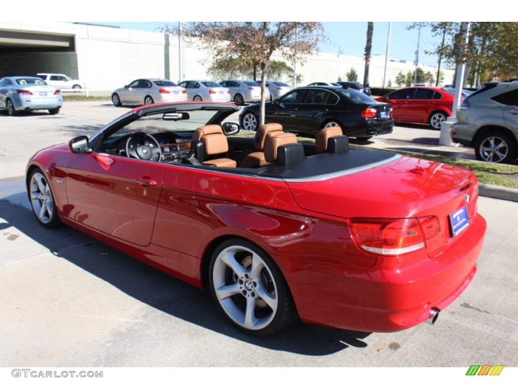 2010 3 Series 335i Convertible - Crimson Red / Saddle Brown Dakota Leather photo #9
