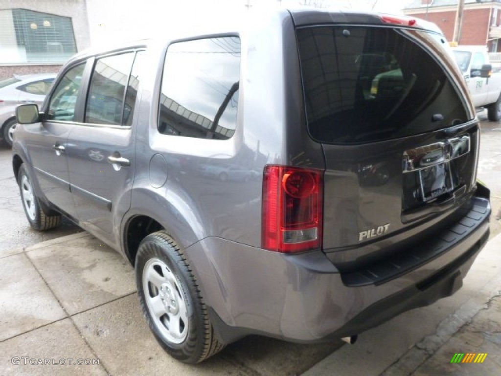 2014 Pilot LX 4WD - Modern Steel Metallic / Gray photo #3