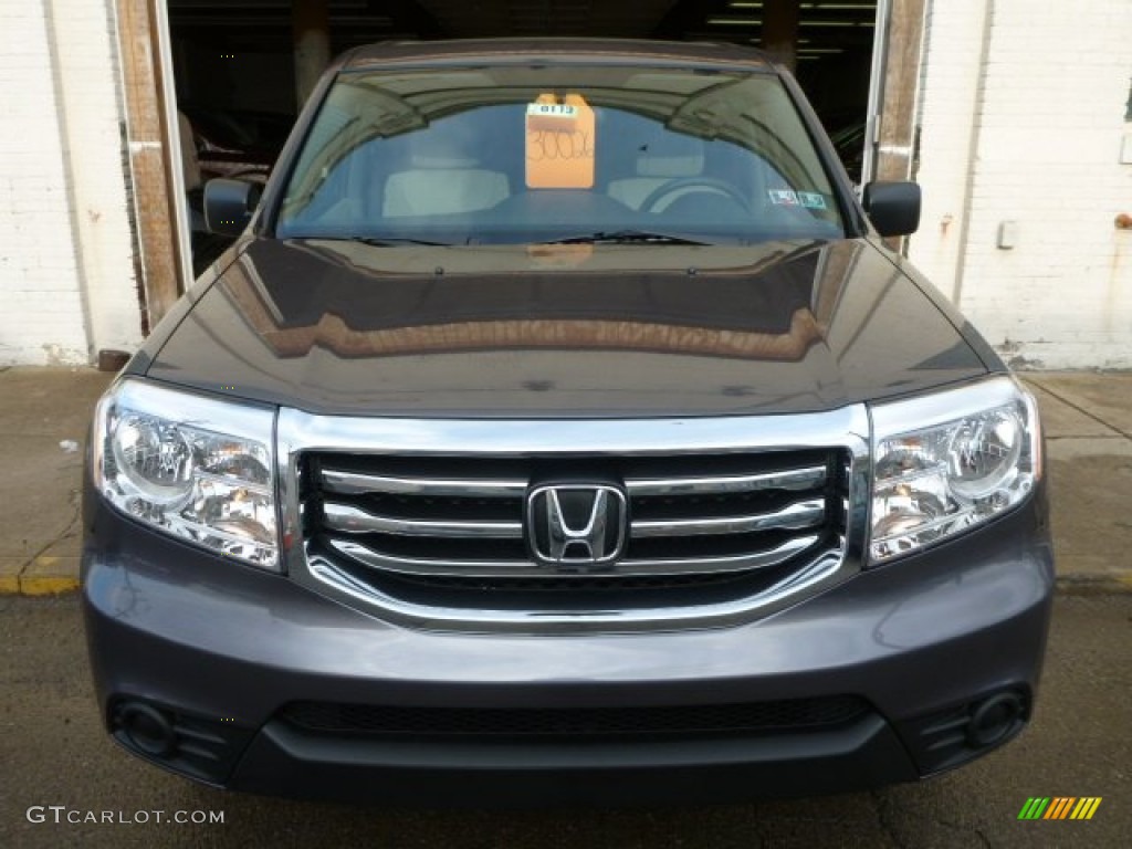 2014 Pilot LX 4WD - Modern Steel Metallic / Gray photo #7