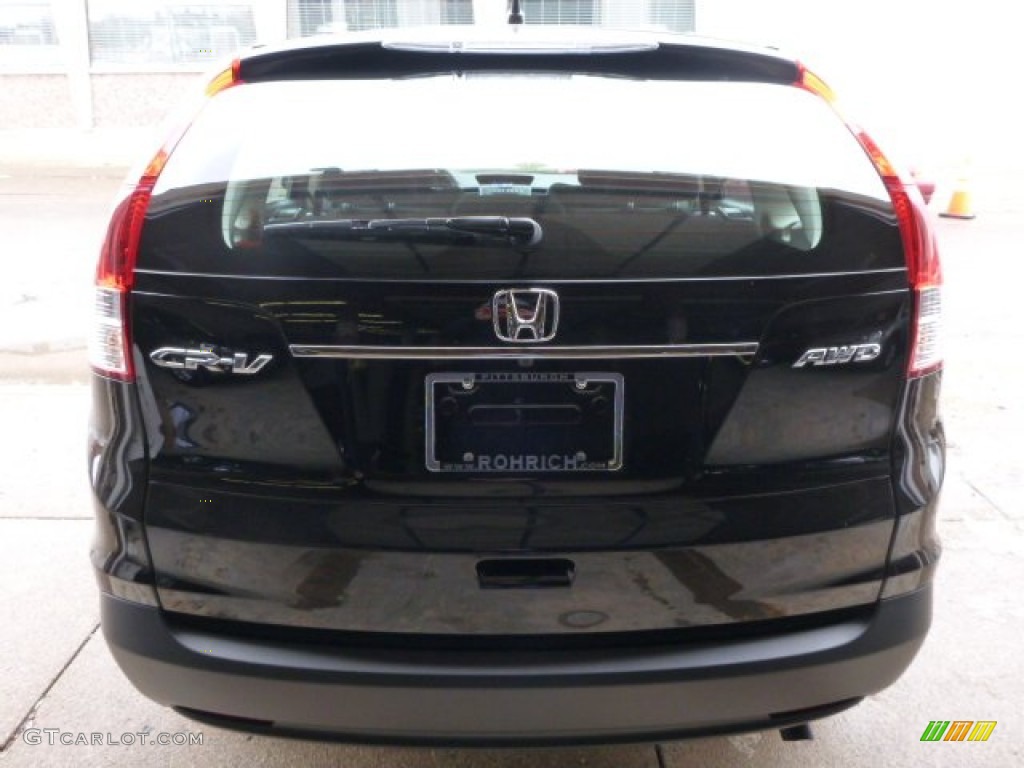 2014 CR-V LX AWD - Crystal Black Pearl / Black photo #4