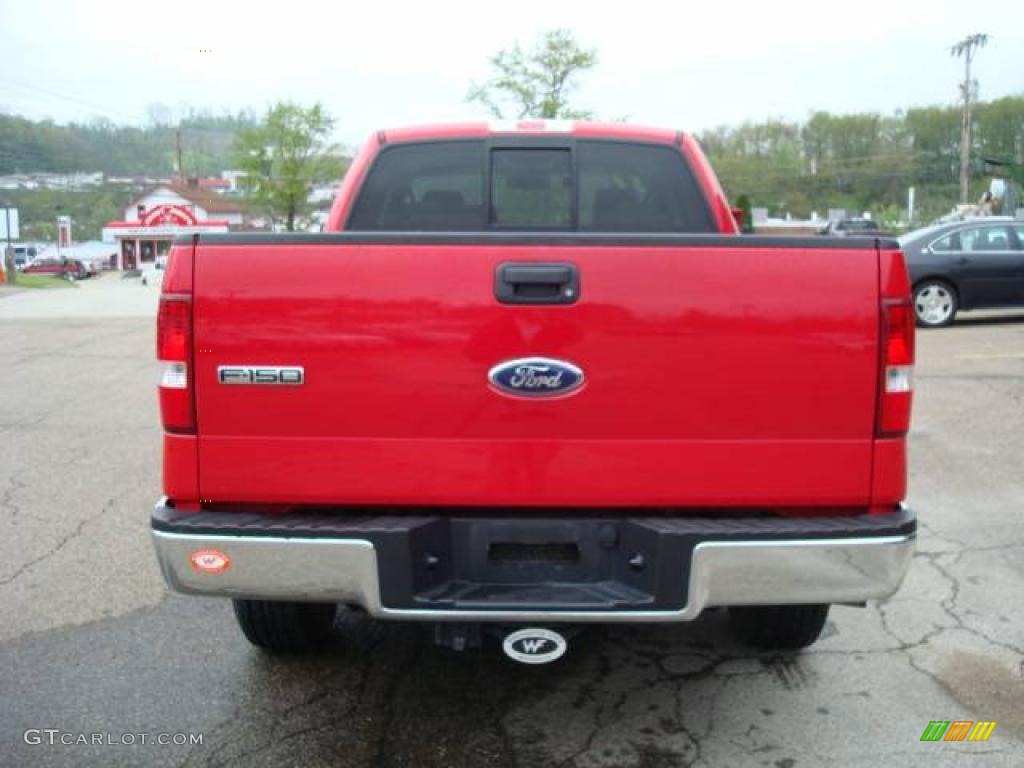 2007 F150 XLT SuperCab 4x4 - Bright Red / Medium Flint photo #12