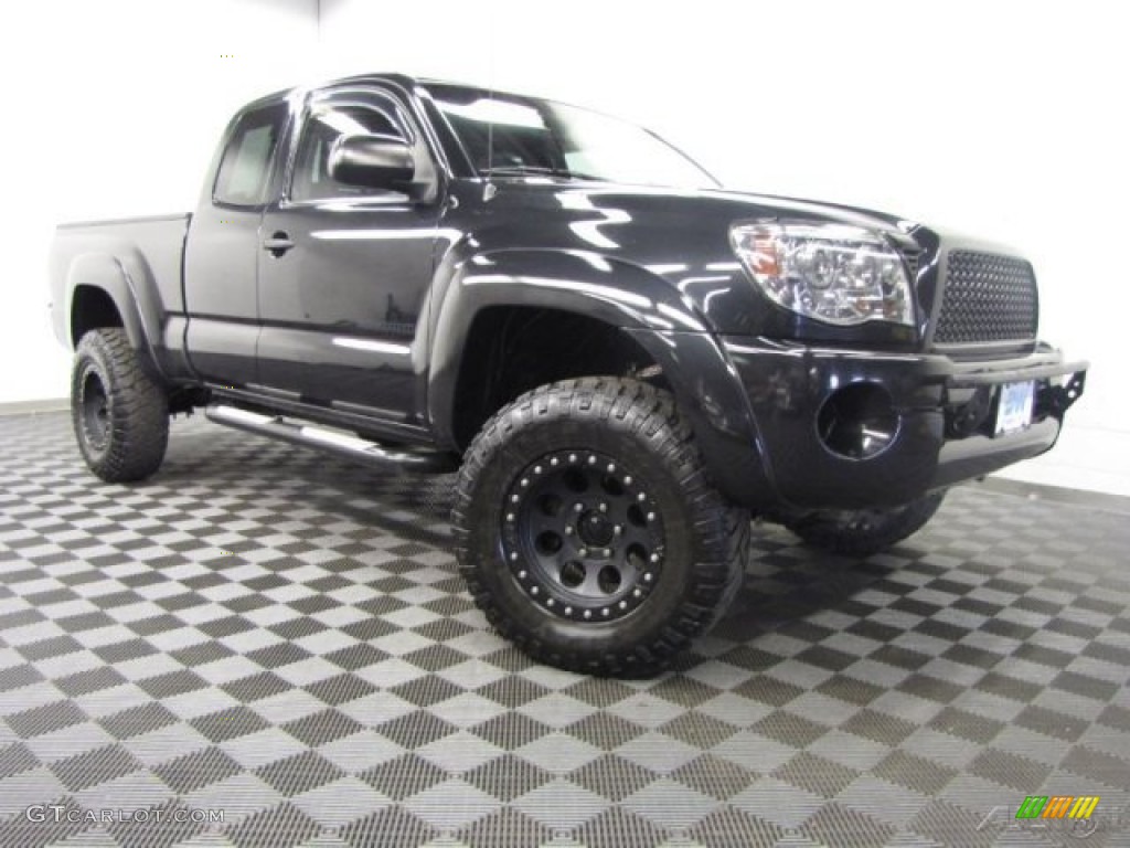 2007 Tacoma V6 Access Cab 4x4 - Black Sand Pearl / Graphite Gray photo #1