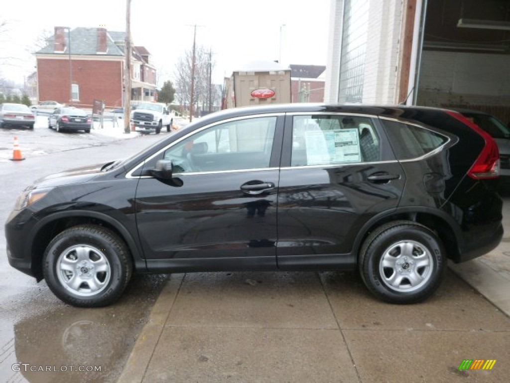 2014 CR-V LX AWD - Crystal Black Pearl / Black photo #2
