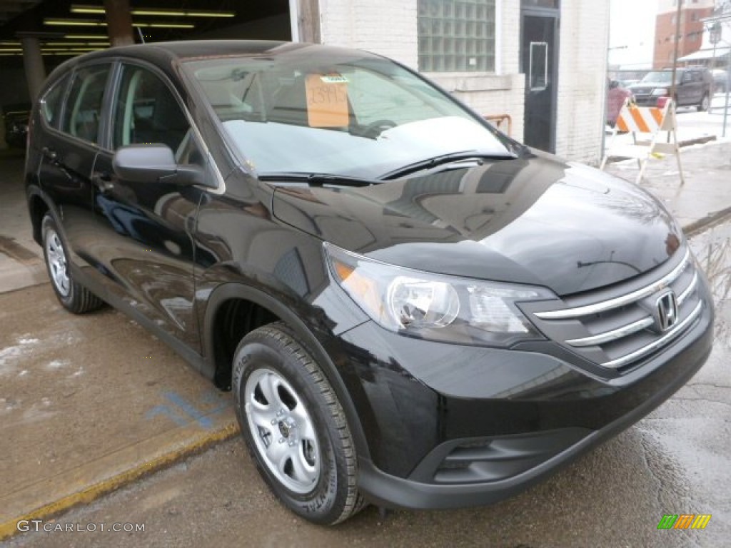 2014 CR-V LX AWD - Crystal Black Pearl / Black photo #7