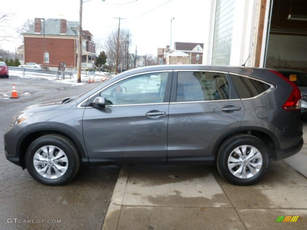 2014 CR-V EX AWD - Polished Metal Metallic / Gray photo #2