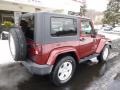 2007 Red Rock Crystal Pearl Jeep Wrangler Sahara 4x4  photo #8