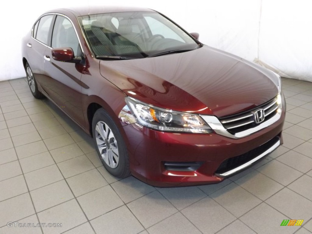 2014 Accord LX Sedan - Basque Red Pearl II / Ivory photo #1