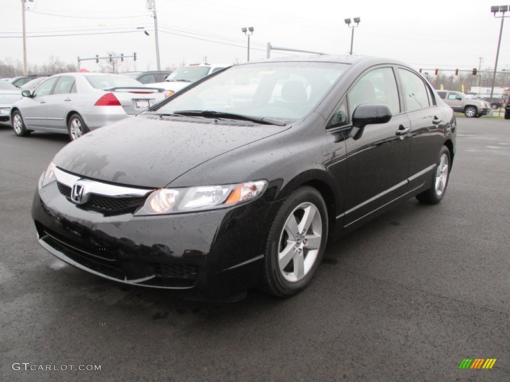 Crystal Black Pearl 2011 Honda Civic LX-S Sedan Exterior Photo #88940828