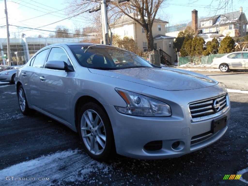 2012 Maxima 3.5 S - Brilliant Silver / Charcoal photo #1