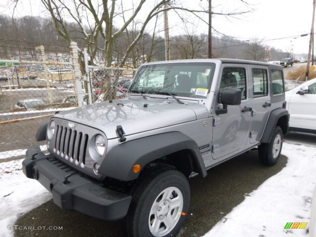 2014 Wrangler Unlimited Sport 4x4 - Billet Silver Metallic / Black photo #1