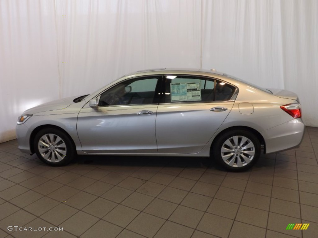 2014 Accord EX-L V6 Sedan - Alabaster Silver Metallic / Gray photo #8