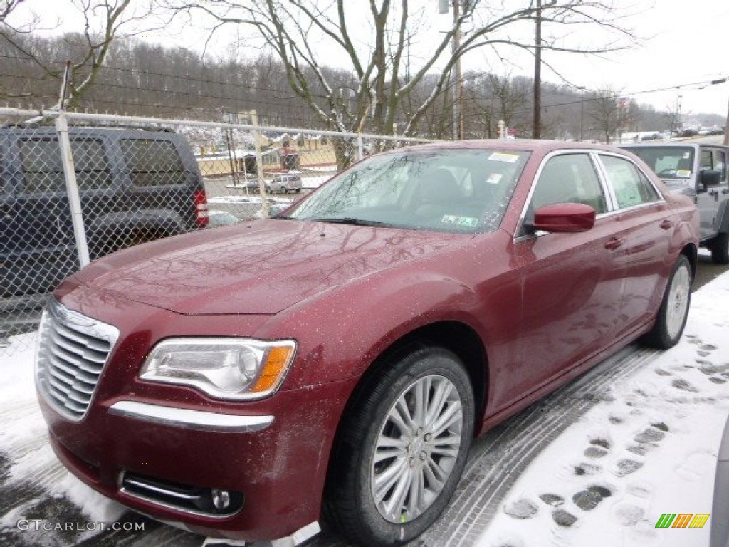 2014 300 AWD - Deep Cherry Red Crystal Pearl / Black/Light Frost Beige photo #1