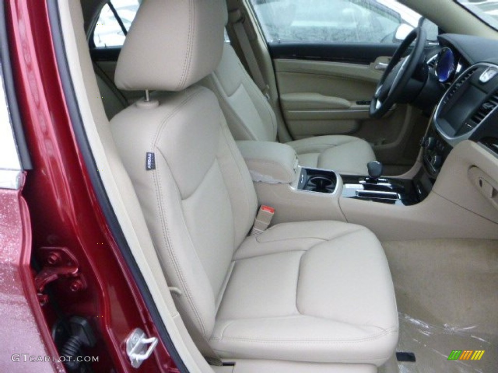 2014 300 AWD - Deep Cherry Red Crystal Pearl / Black/Light Frost Beige photo #6