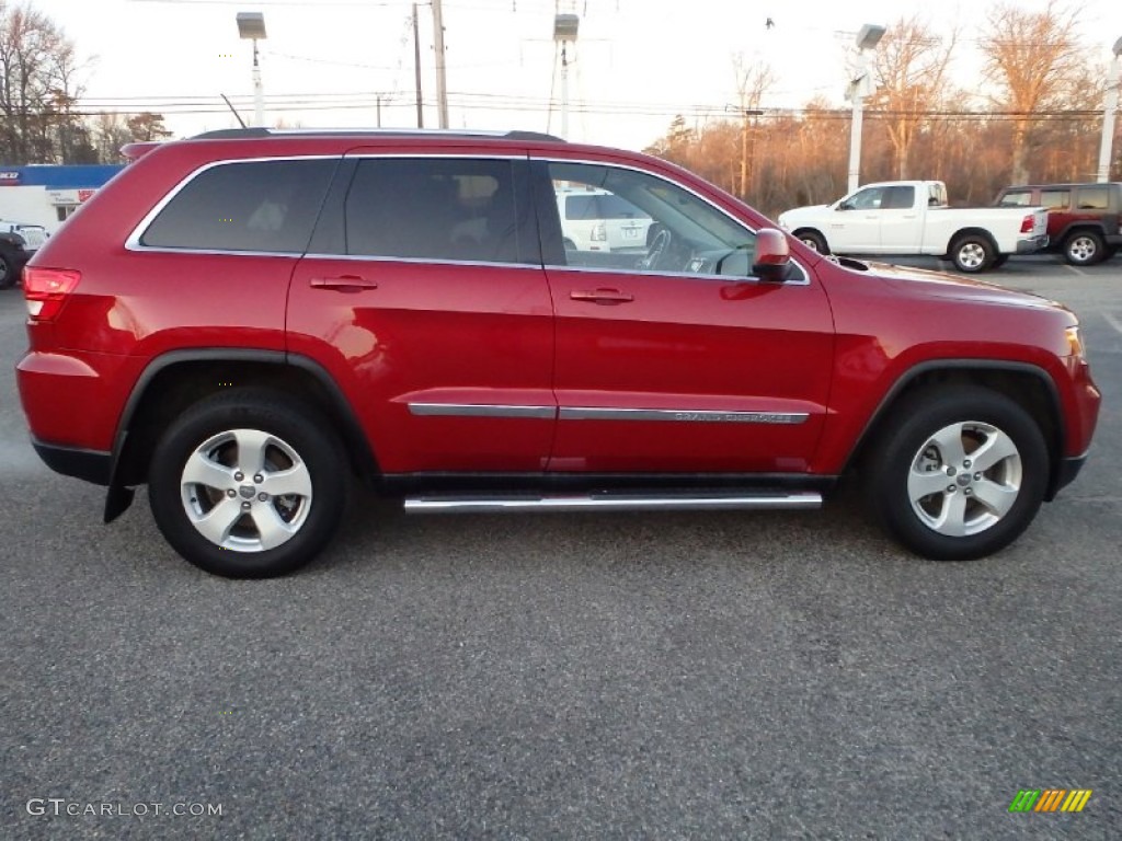 Inferno Red Crystal Pearl 2011 Jeep Grand Cherokee Laredo X Package 4x4 Exterior Photo #88944461