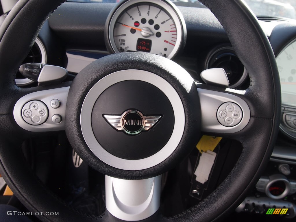 2009 Cooper S Hardtop - Interchange Yellow / Black/Grey photo #15