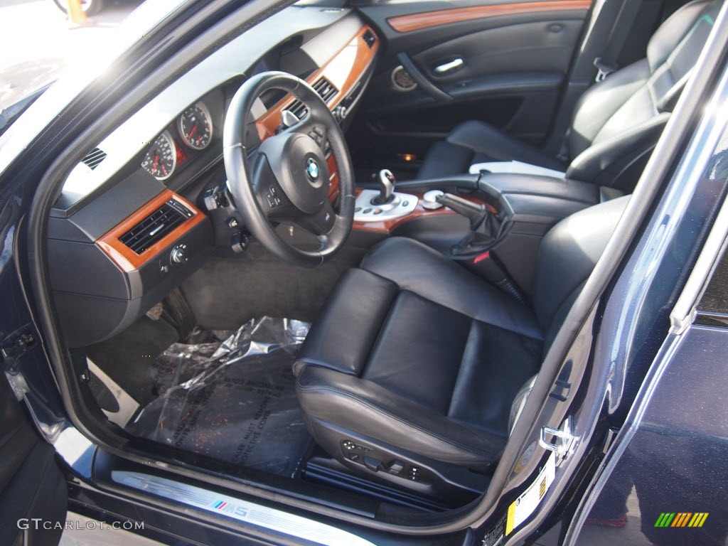 Black Interior 2008 BMW M5 Sedan Photo #88945856