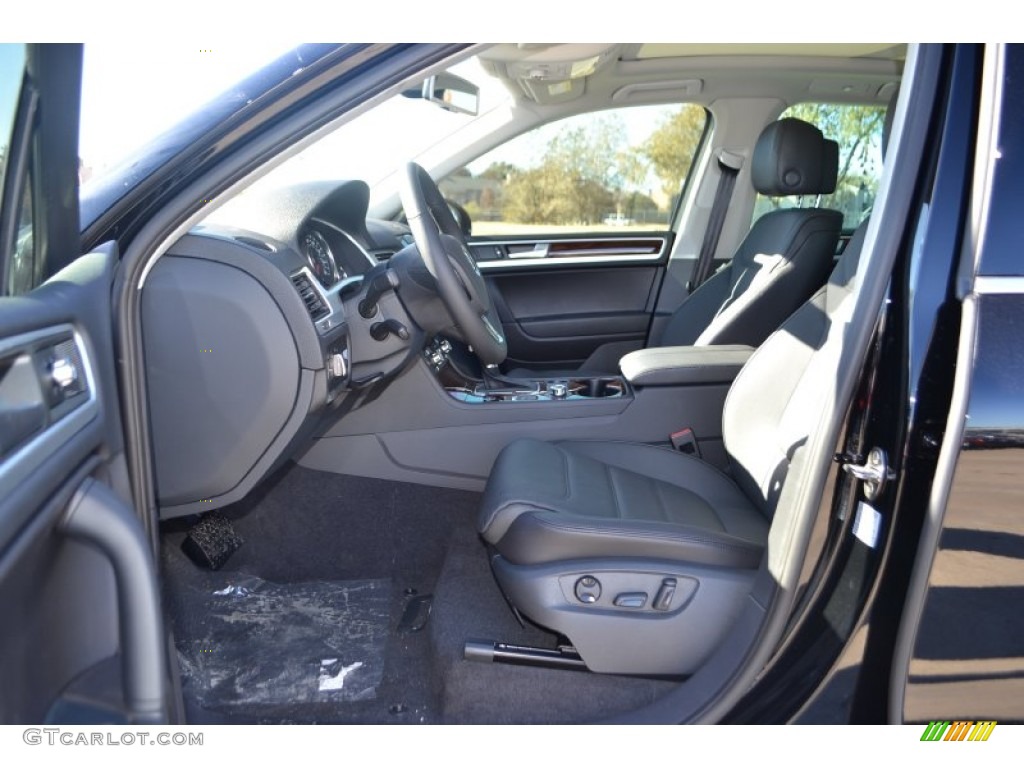 Black Anthracite Interior 2014 Volkswagen Touareg TDI Lux 4Motion Photo #88946271