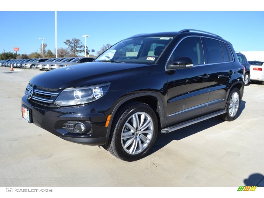 2014 Tiguan SEL - Deep Black Metallic / Black photo #1