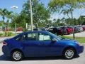 2009 Vista Blue Metallic Ford Focus SE Sedan  photo #2