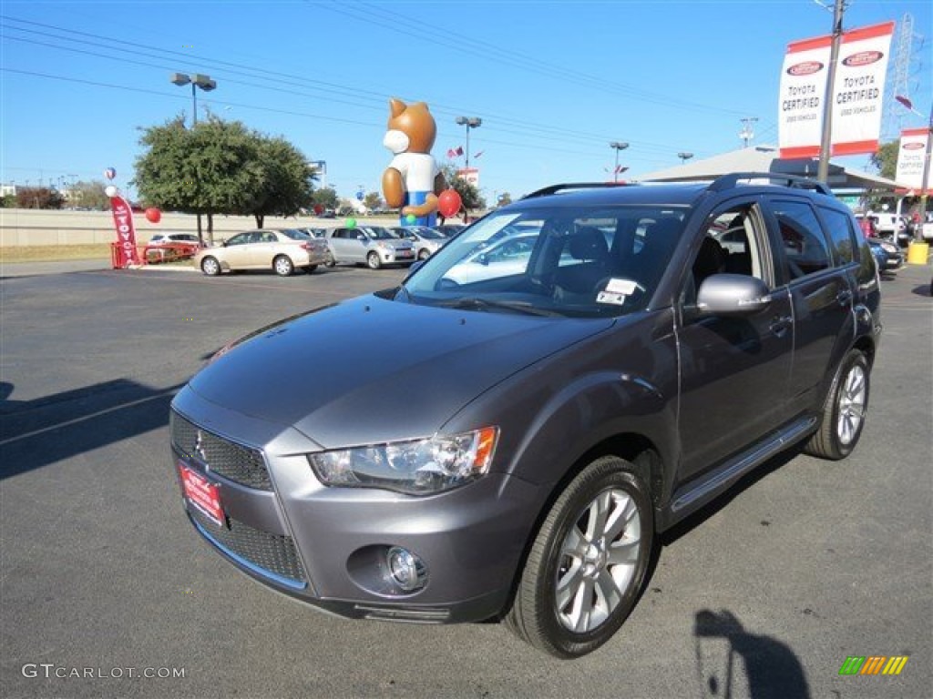 2012 Outlander SE - Graphite Gray Metallic / Black photo #3