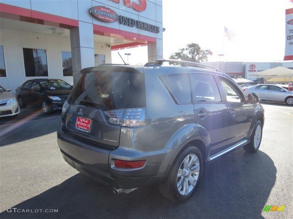 2012 Outlander SE - Graphite Gray Metallic / Black photo #7