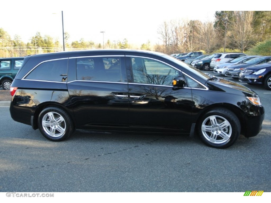 2012 Odyssey Touring - Crystal Black Pearl / Gray photo #3