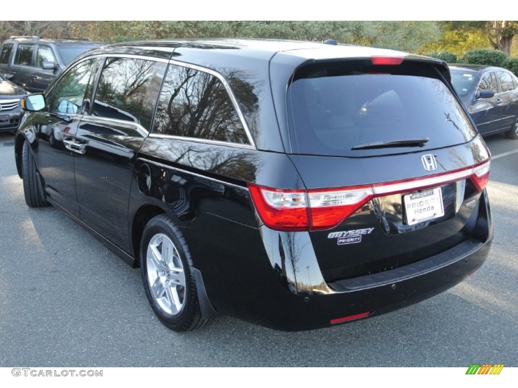 2012 Odyssey Touring - Crystal Black Pearl / Gray photo #5