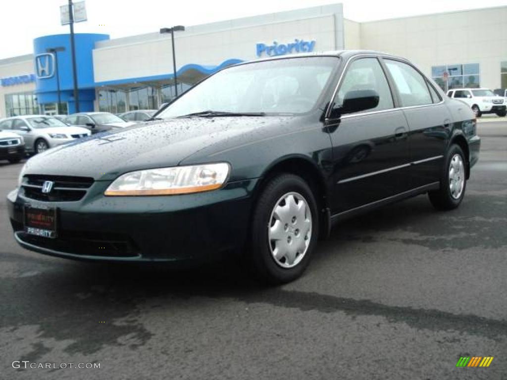 2000 Accord LX Sedan - Dark Emerald Pearl / Ivory photo #1