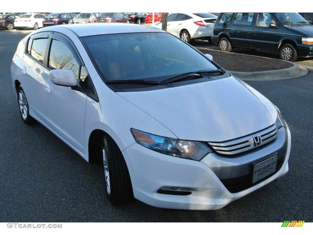 2010 Insight Hybrid EX - Spectrum White Pearl / Gray photo #2