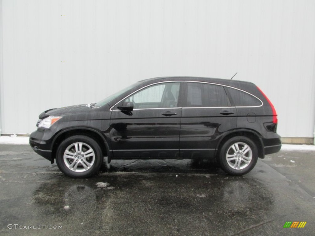 2010 CR-V EX-L AWD - Crystal Black Pearl / Black photo #2