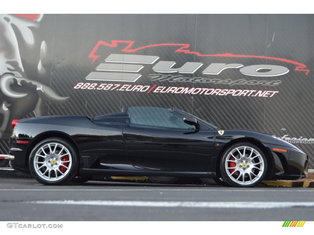 2007 F430 Spider - Nuovo Nero Daytona (Black Metallic) / Nero photo #10