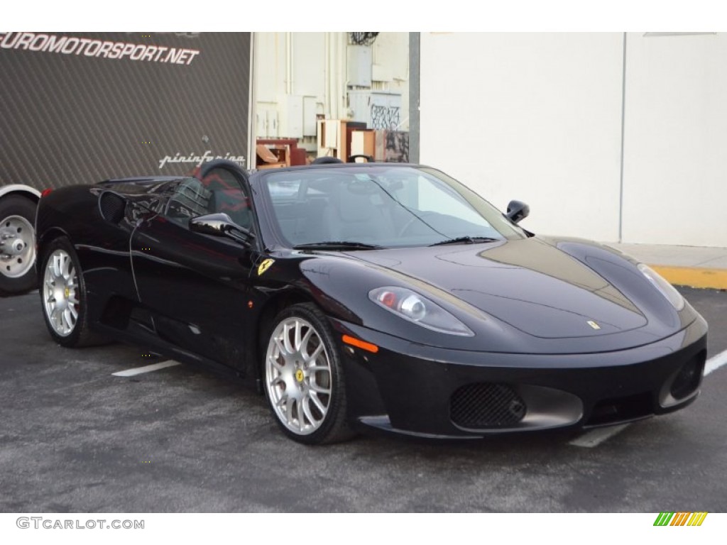 2007 F430 Spider - Nuovo Nero Daytona (Black Metallic) / Nero photo #15