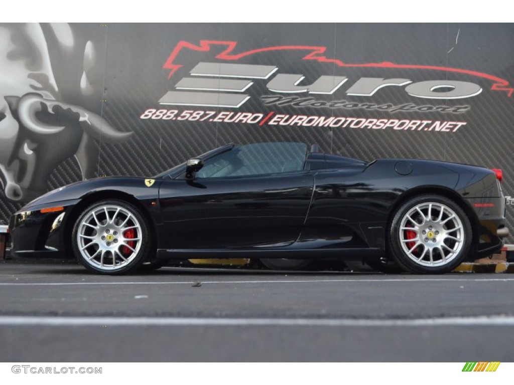 2007 F430 Spider - Nuovo Nero Daytona (Black Metallic) / Nero photo #24