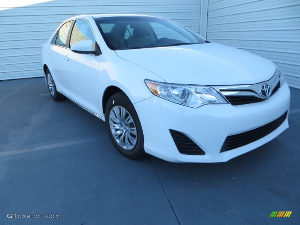 2014 Camry LE - Super White / Ash photo #1