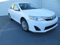 2014 Super White Toyota Camry LE  photo #2