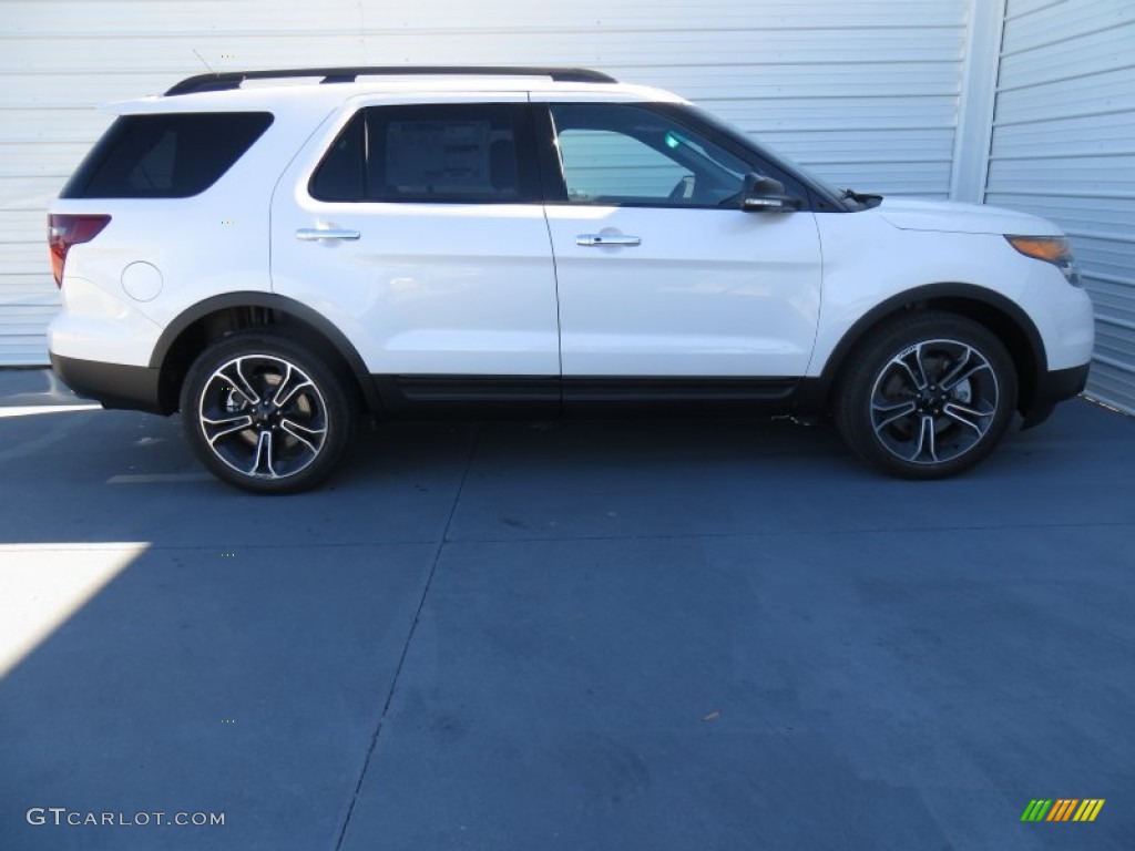 2014 Explorer Sport 4WD - White Platinum / Sport Charcoal Black photo #3