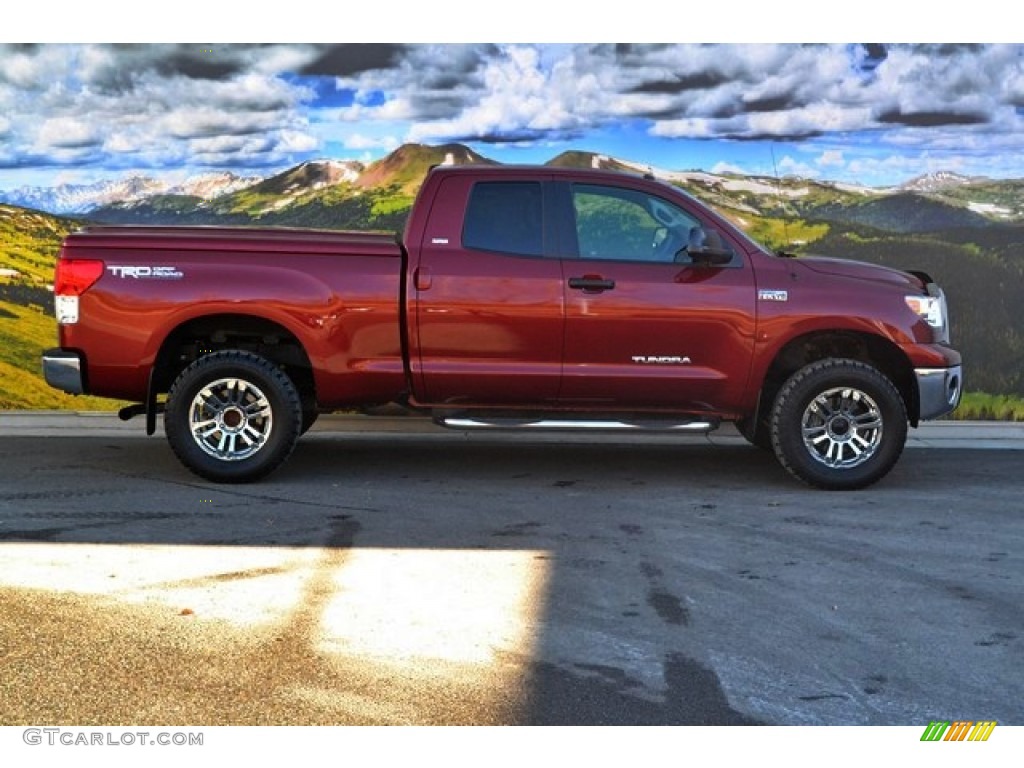 2010 Tundra TRD Double Cab 4x4 - Salsa Red Pearl / Graphite Gray photo #2