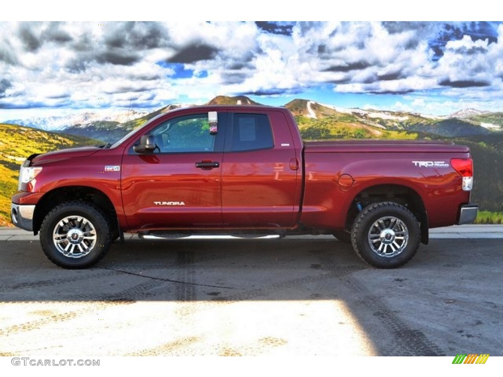 2010 Tundra TRD Double Cab 4x4 - Salsa Red Pearl / Graphite Gray photo #6