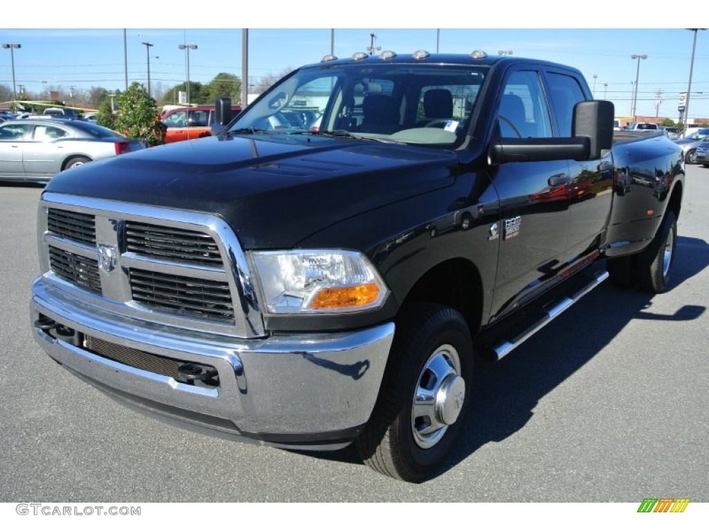 2011 Ram 3500 HD ST Crew Cab 4x4 Dually - Brilliant Black Crystal Pearl / Dark Slate Gray/Medium Graystone photo #1