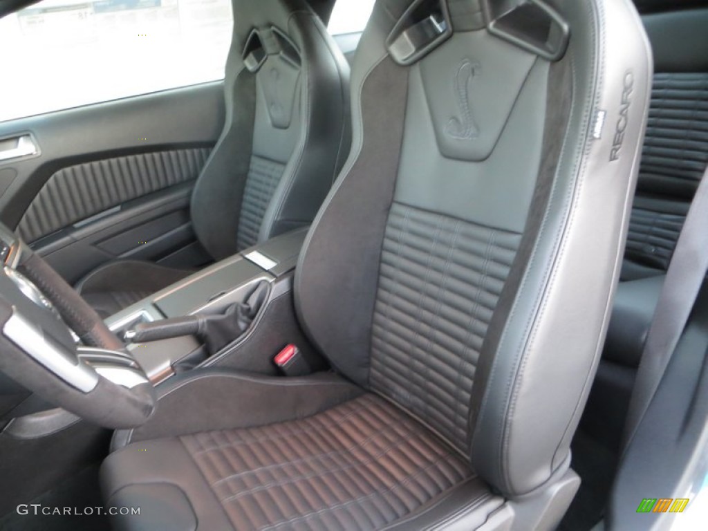 Shelby Charcoal Black/Black Accents Recaro Sport Seats Interior 2014 Ford Mustang Shelby GT500 SVT Performance Package Coupe Photo #88957202