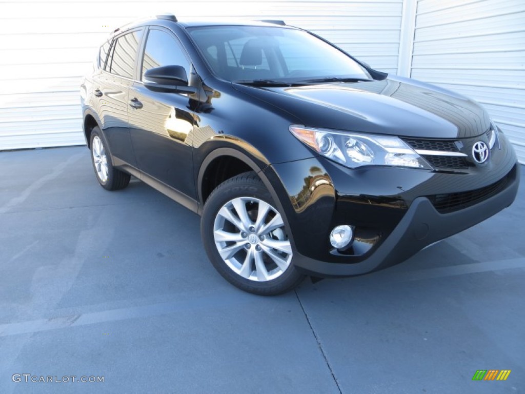 2013 RAV4 Limited - Black / Black photo #2